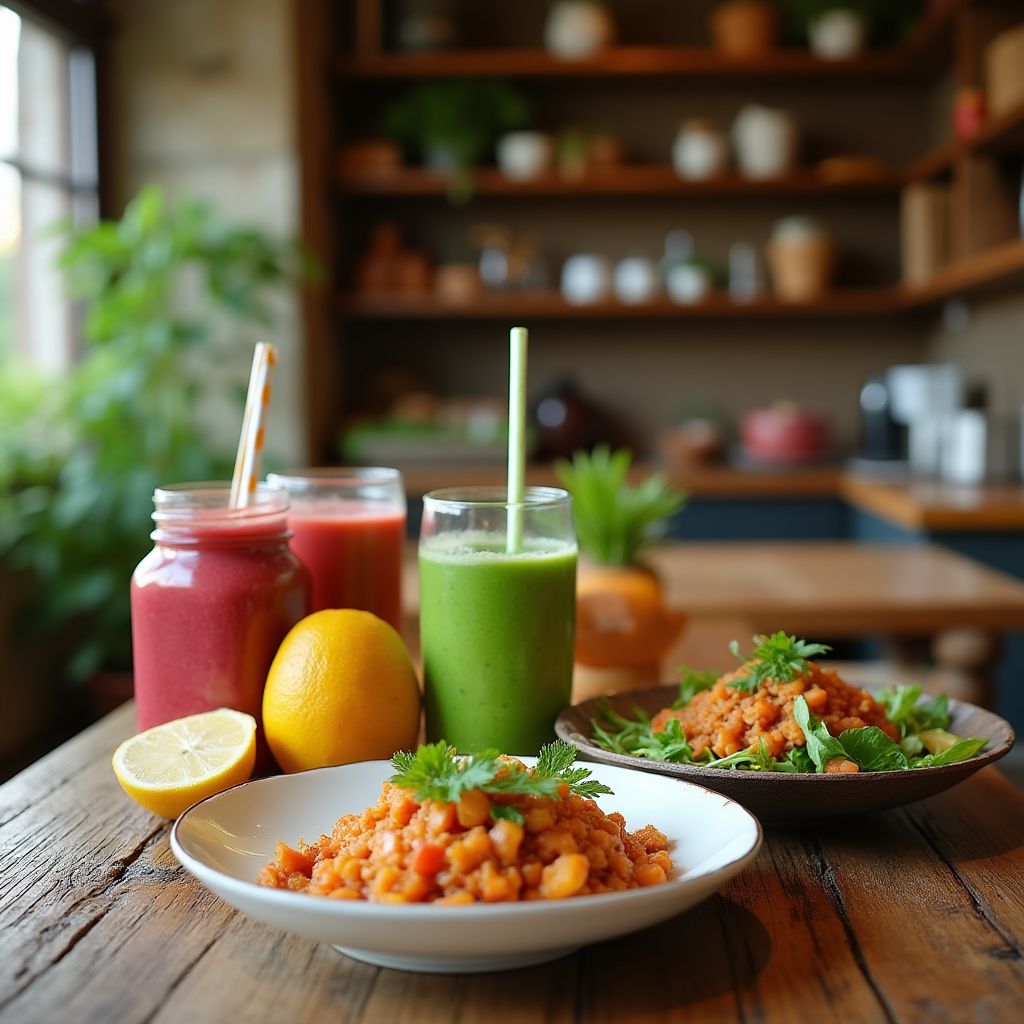 Sağlıklı cafe alanı